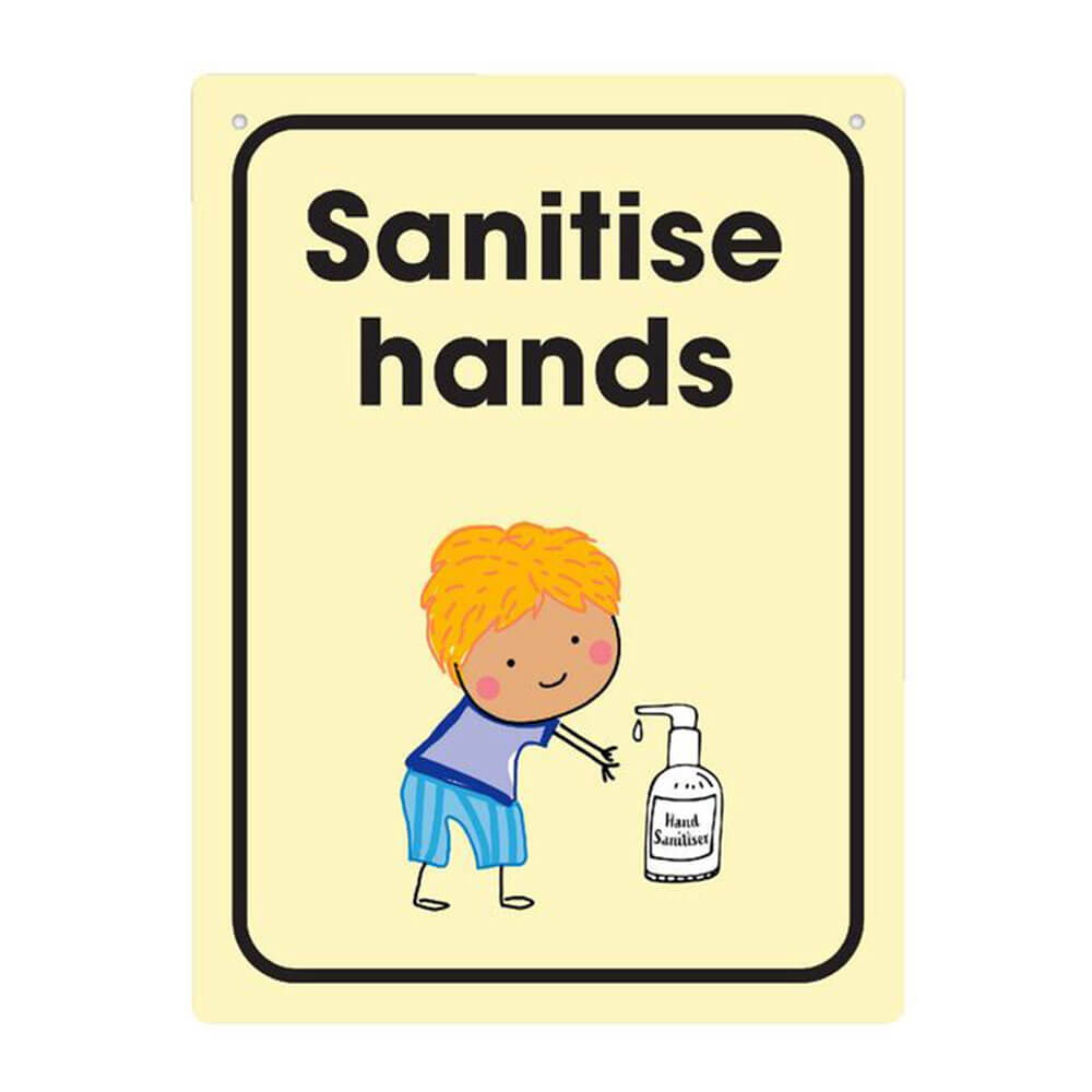 Durus Use el signo de pared de sanitiser de la mano (225x300 mm)