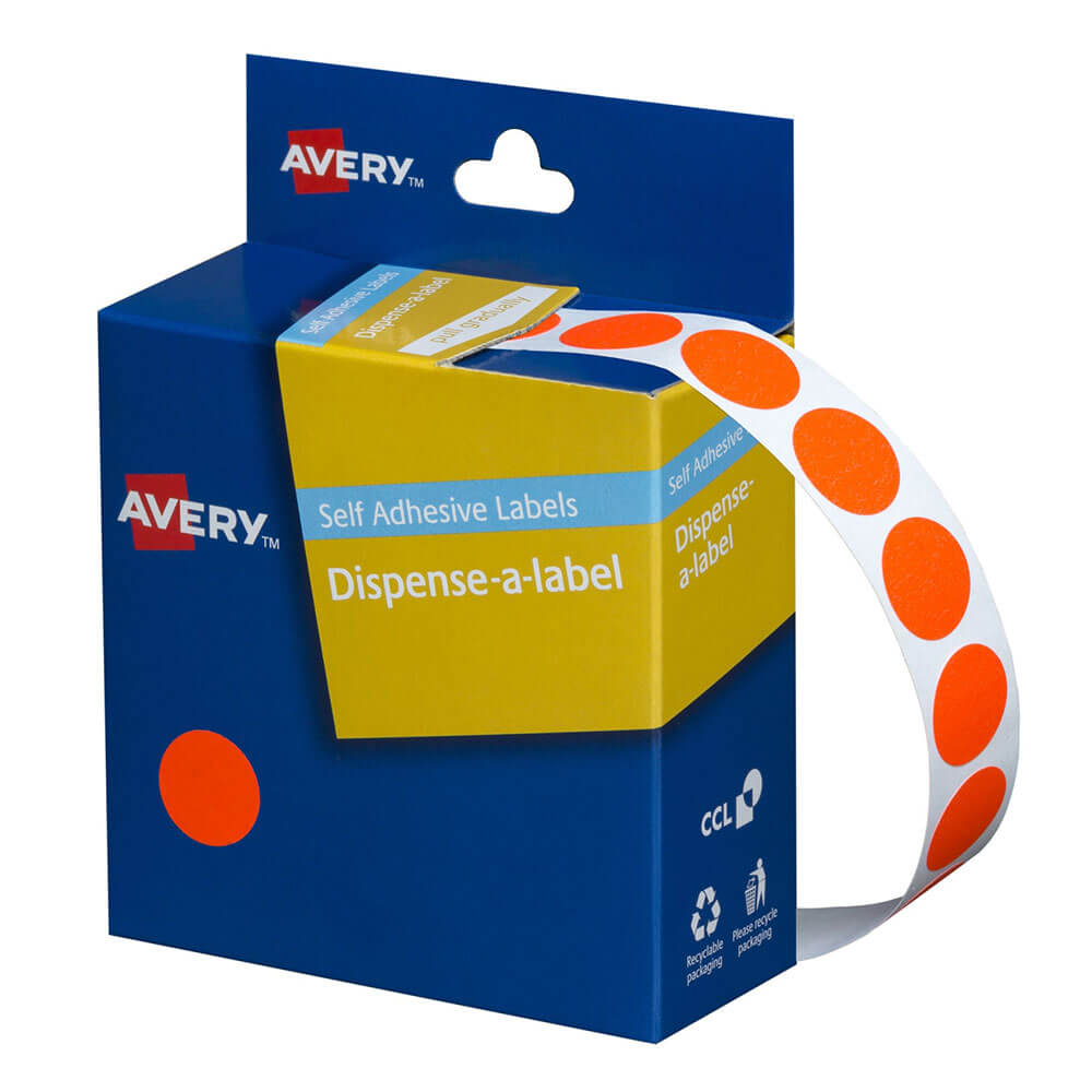 Avery zelfklevende dot-labels 14 mm (700 stcs)