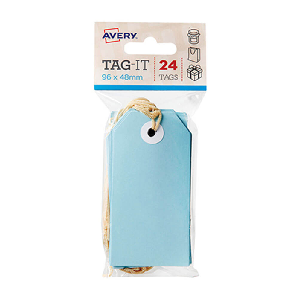 Avery Tags com String 24pk (96x48mm)