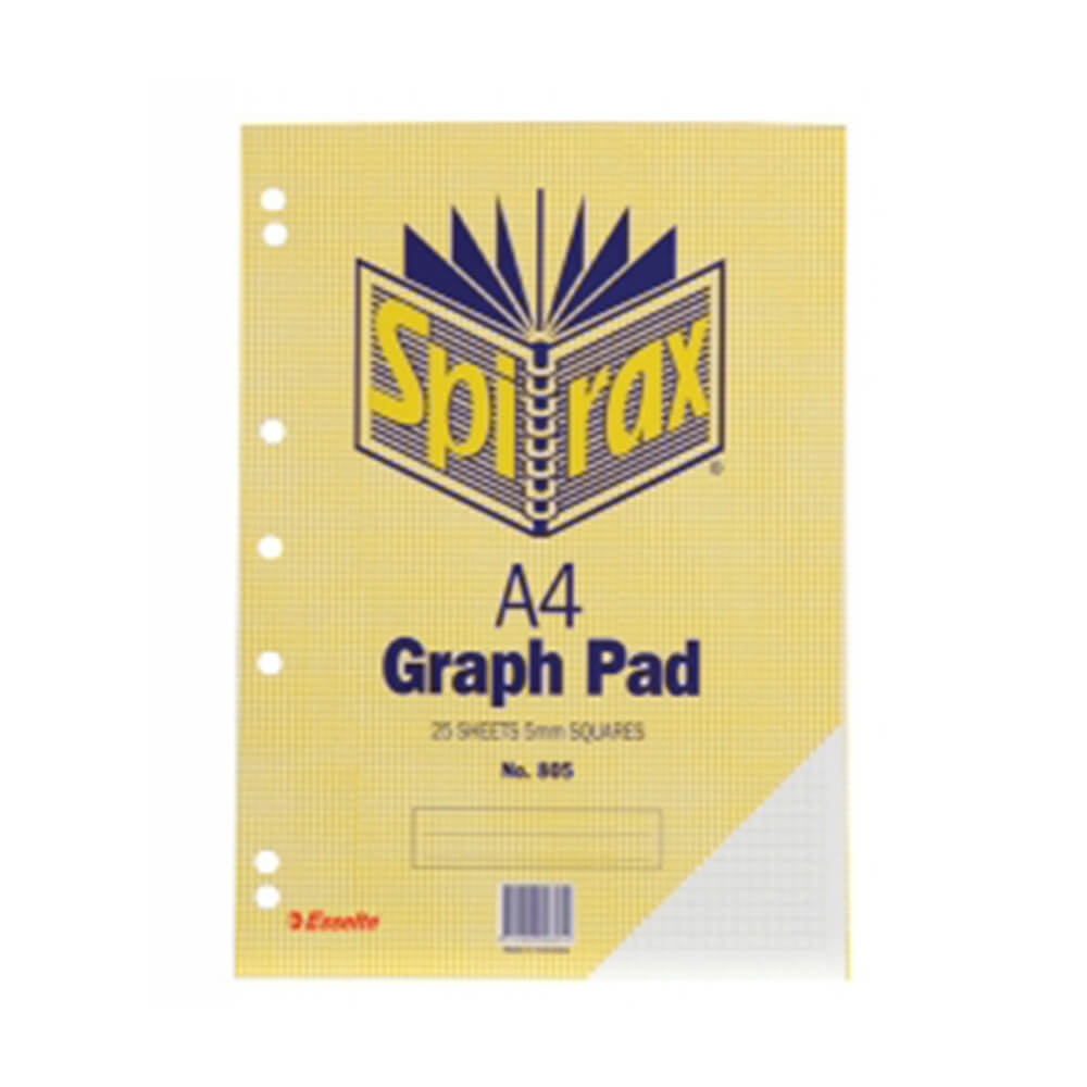 Pad graphique Spirax A4 25 feuilles (pack de 10)