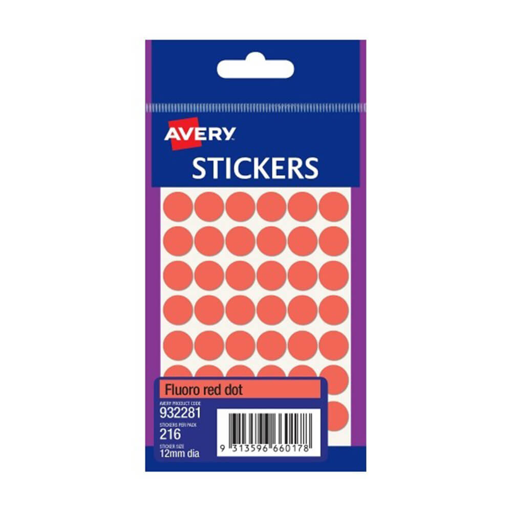 Avery 12 mm Punktetikett (10er-Pack)