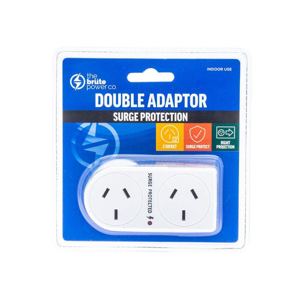 TBPC con adaptador doble de protección contra sobretensiones (blanco)