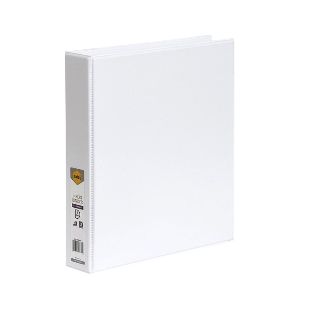 Marbig ClearView A4 3D-ring Insert Binder 38mm