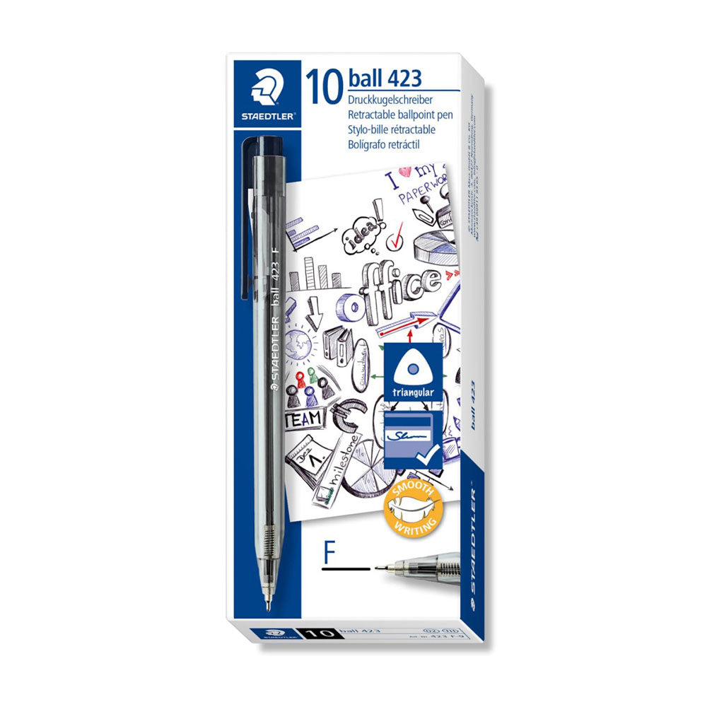 Staedtler 423 Fin ballpenn (boks med 10)