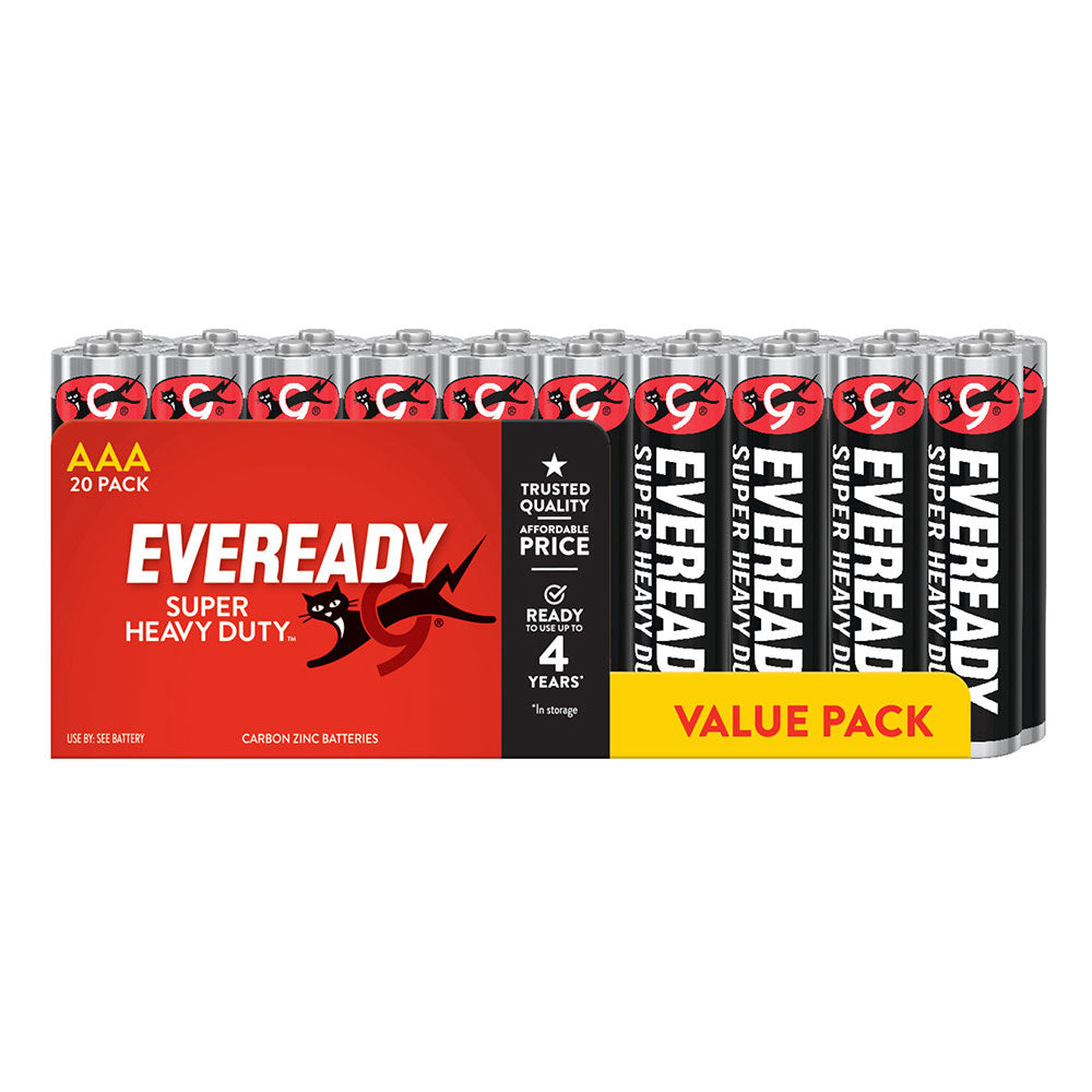 Eveready Super Heavy Duty Battery 20PCS（黒）