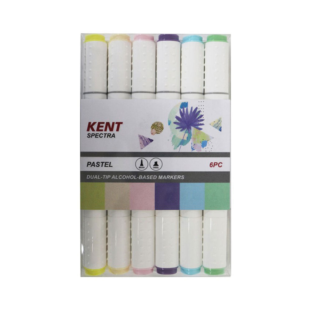 Conjunto de marcadores de design gráfico de espectros Kent 6pcs