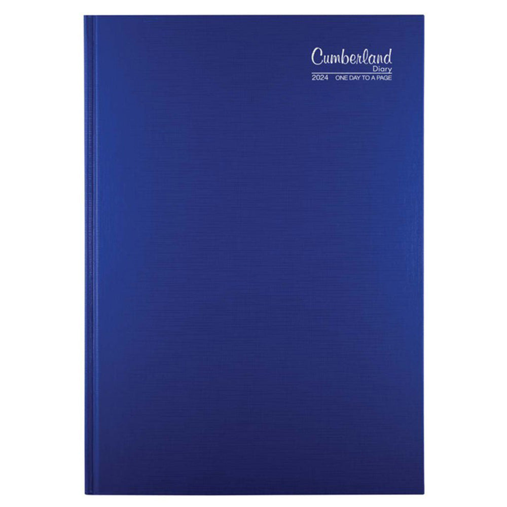 Cumberland Premium Casebound A5 2024 Tagebuch (blau)