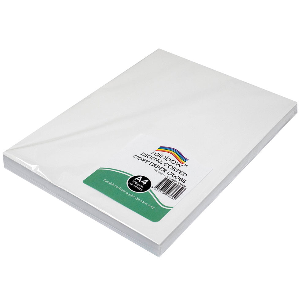 Rainbow A4 Gloss Digital Copy Paper 250pk (blanc)