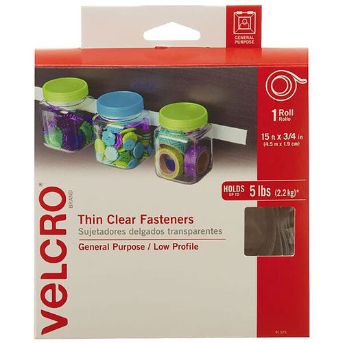 Velcro Fastener Tape 19mm (Clear)