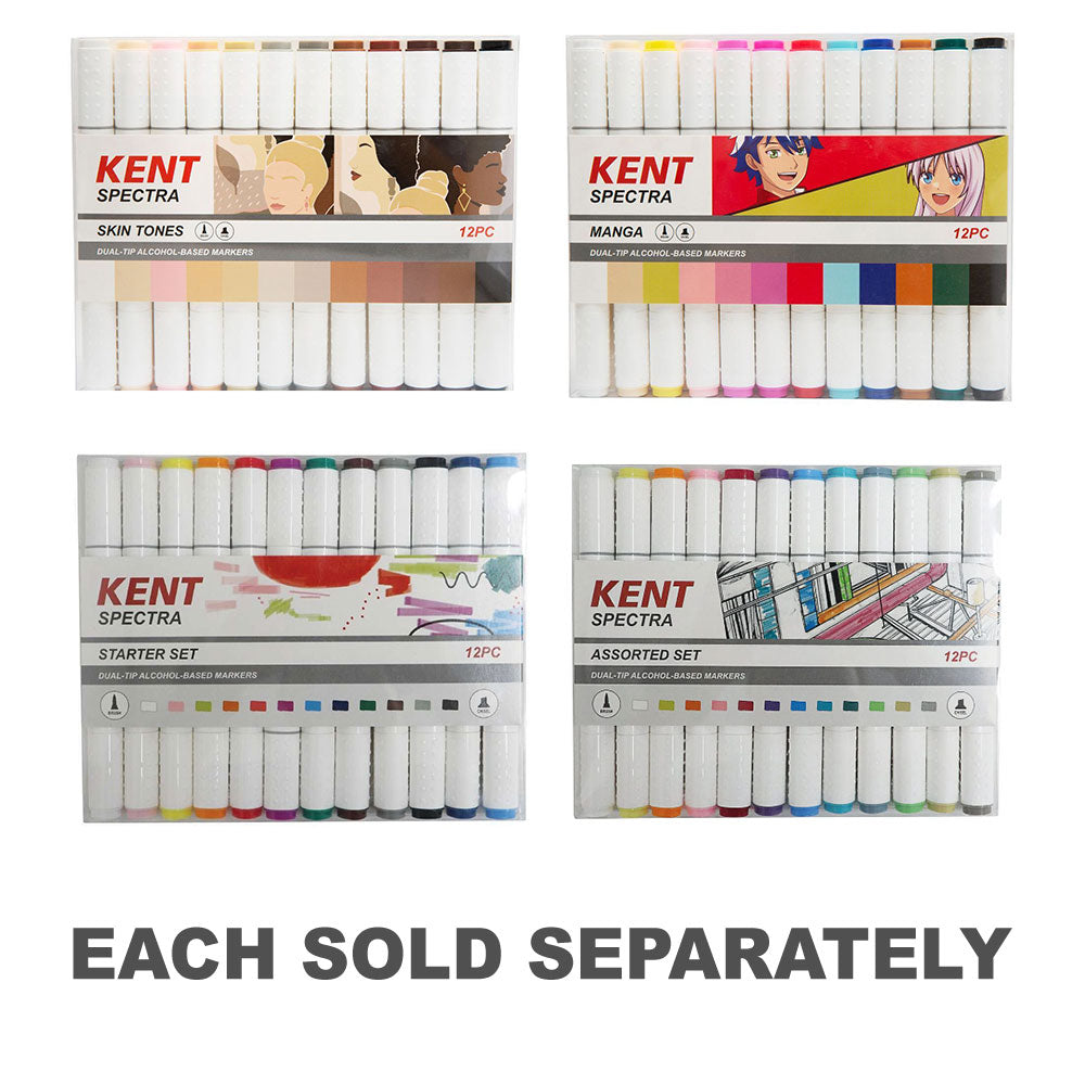 Kent Spectra Graphic Design Marker Set 12pcs