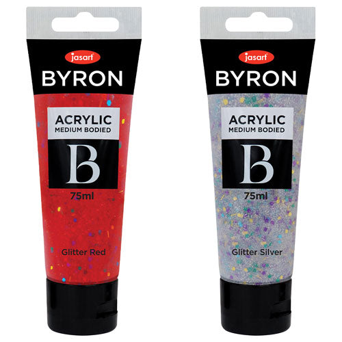 Jasart Byron Glitter Acrylic Paint 75mL