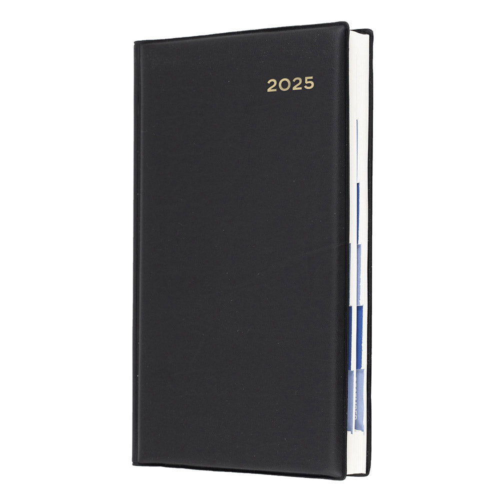 Collins Belmont Octavo 1DTP 2025 Diary 183x106mm (Black)