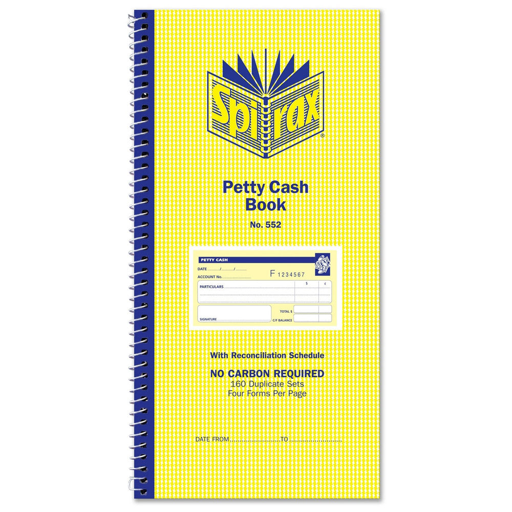 Spirax Carbonless Duplicate Petty Cash Voucher 10pk