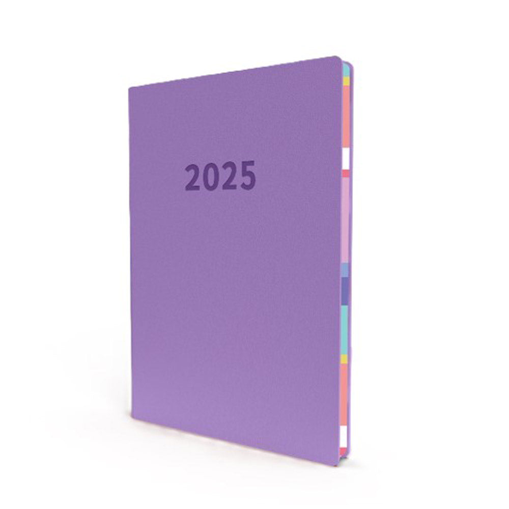 Collins Edge Mira A5 Week to View 2025 Diary (Lilac)