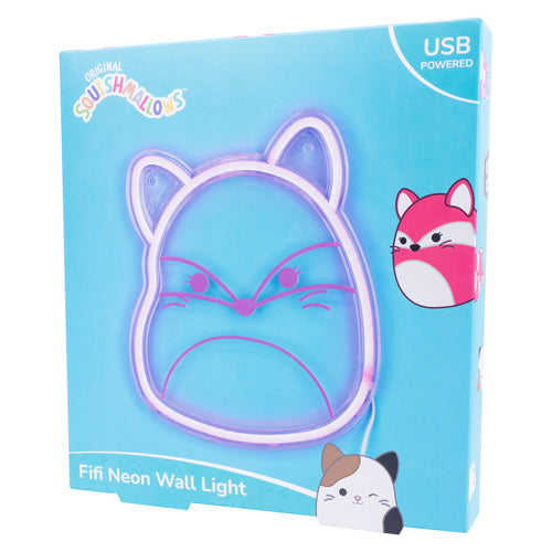 Squishmallows Fifi the Fox Neon Wall Light