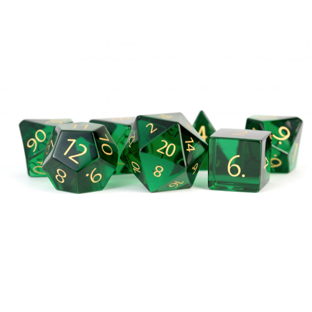 MDG Engraved Zircon Glass Birthstone Dice