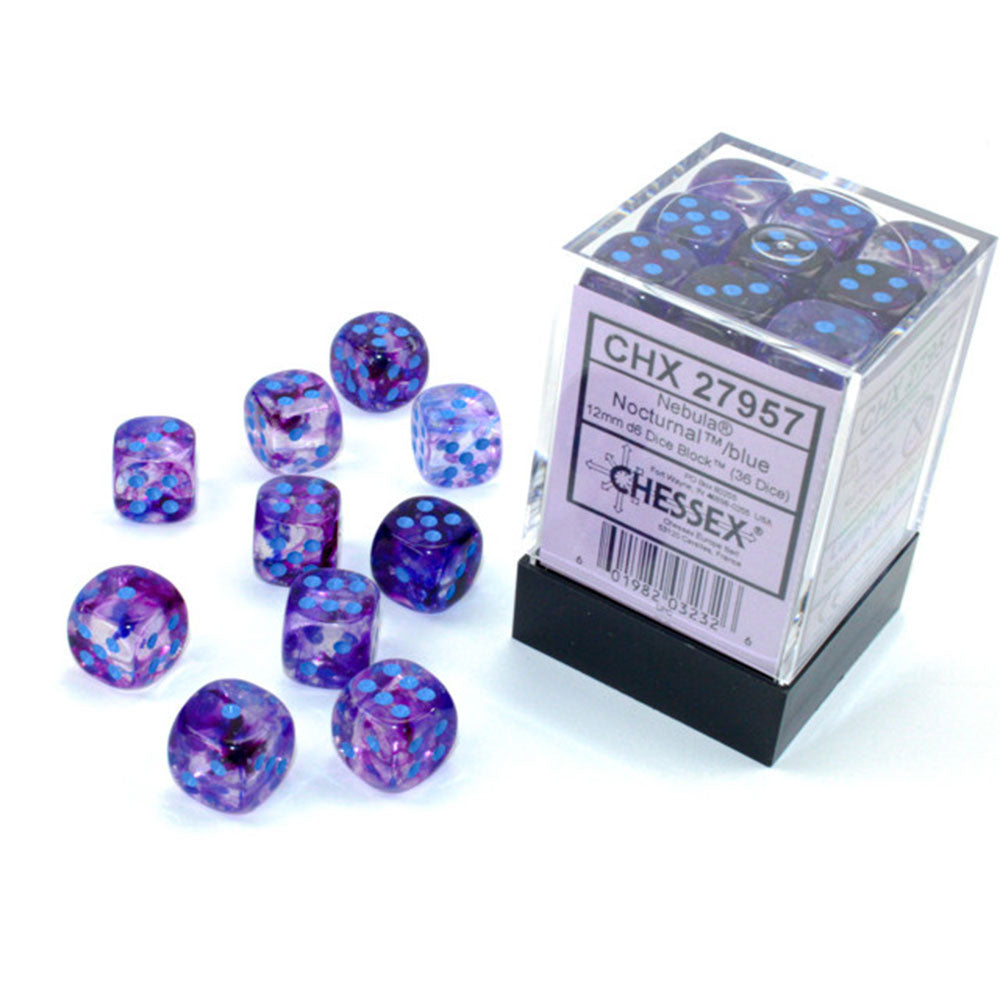 Nebulosa chessEx 12mm D6 Bloco de dados luminares