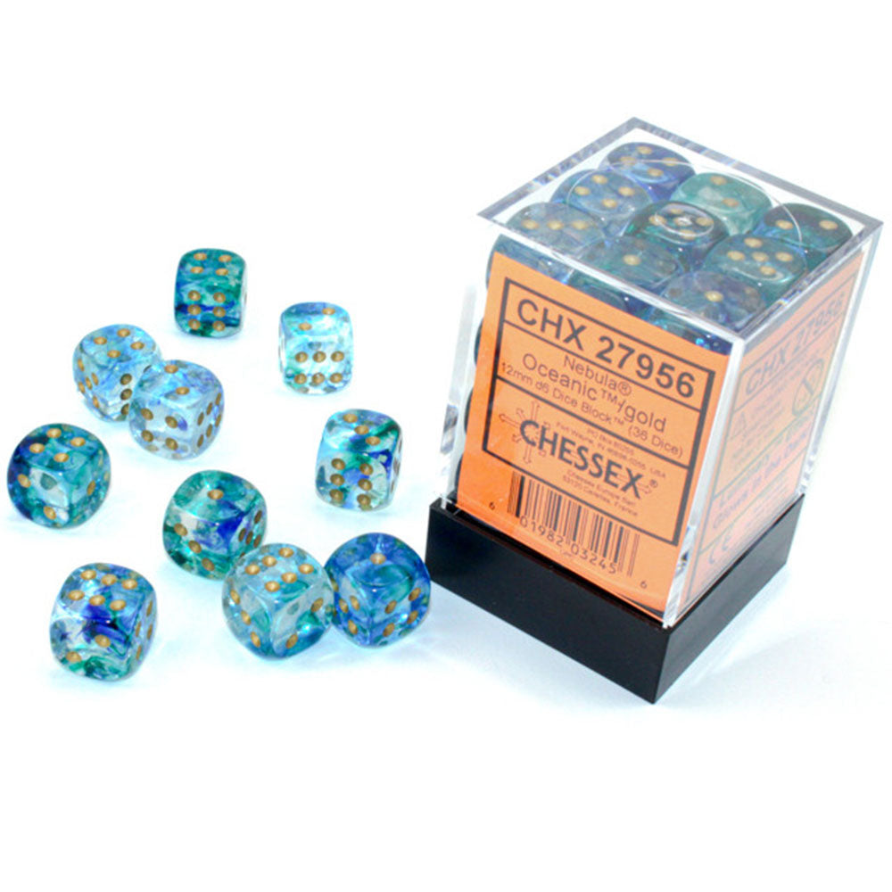 Nebulosa chessEx 12mm D6 Bloco de dados luminares