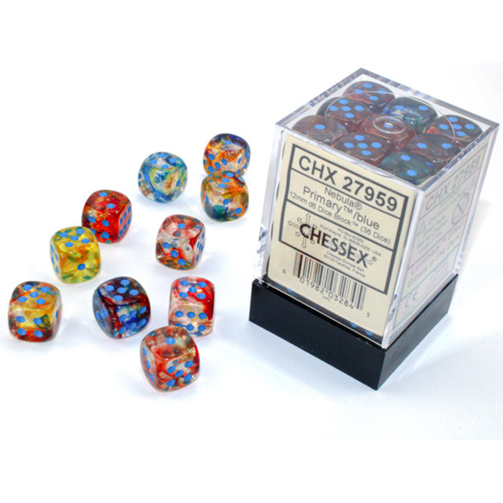 Nebulosa chessEx 12mm D6 Bloco de dados luminares