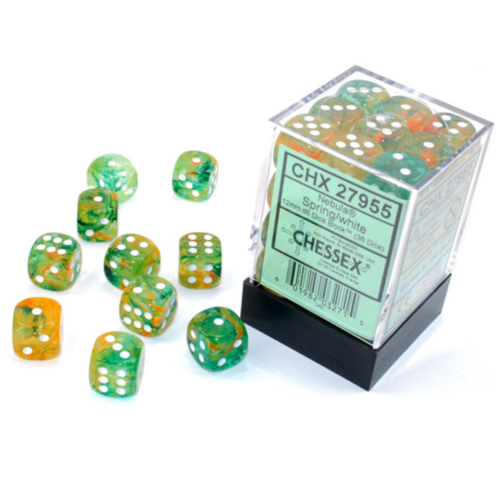 Nebula Chessex 12mm D6 Luminary terningblokk