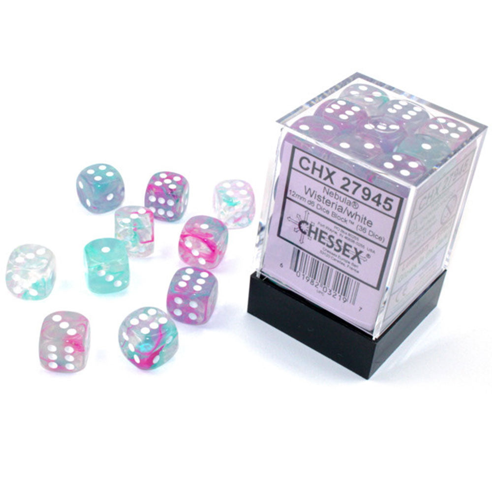 Nebulosa CHESSEX 12 mm D6 Bloque de dados luminario