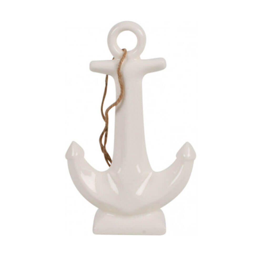 7 Seas Porslin Anchor Decoration (22x14x6cm)