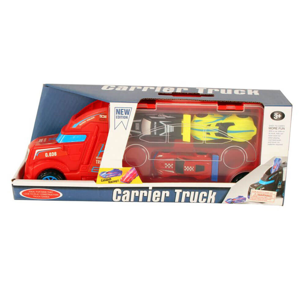 Race Car Carrier Truck in Window Box