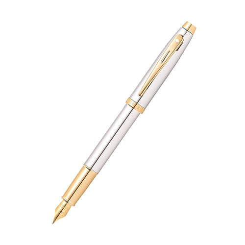 100 Chrome/Gold Trim Plated SS Pen