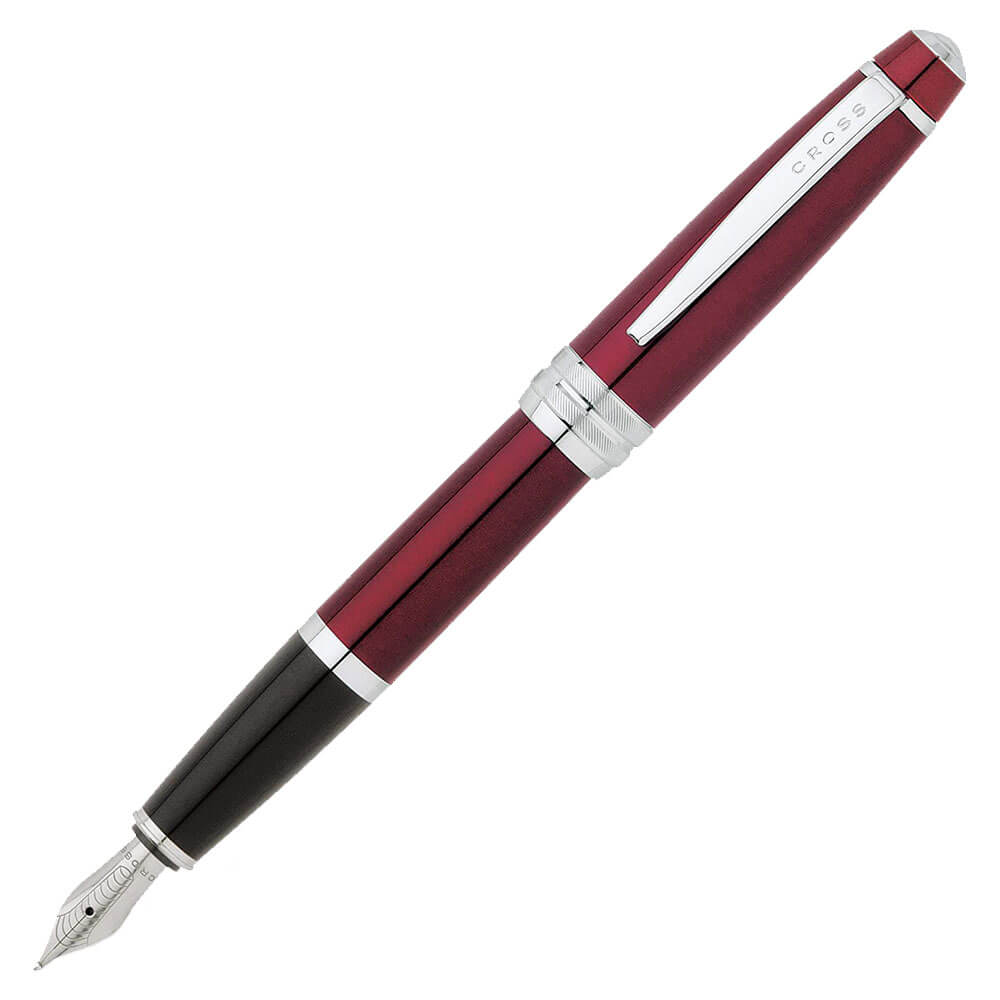 Cross Bailey Red Lacquer Fountain Pen with Medium Nib