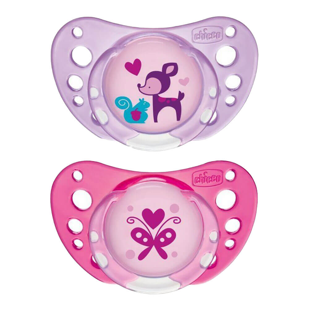 Chicco latex Physio Air Rubber Pacifier 2pc (meisje)