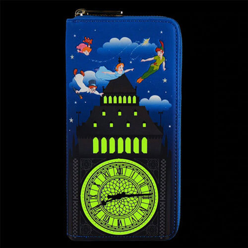 Peter Pan Glow Clock Zip Purse