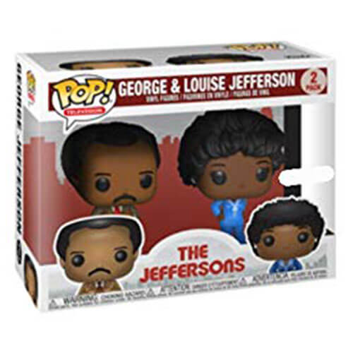 The Jeffersons George & Louise US Exclusive Pop! Vinyl 2 Pk