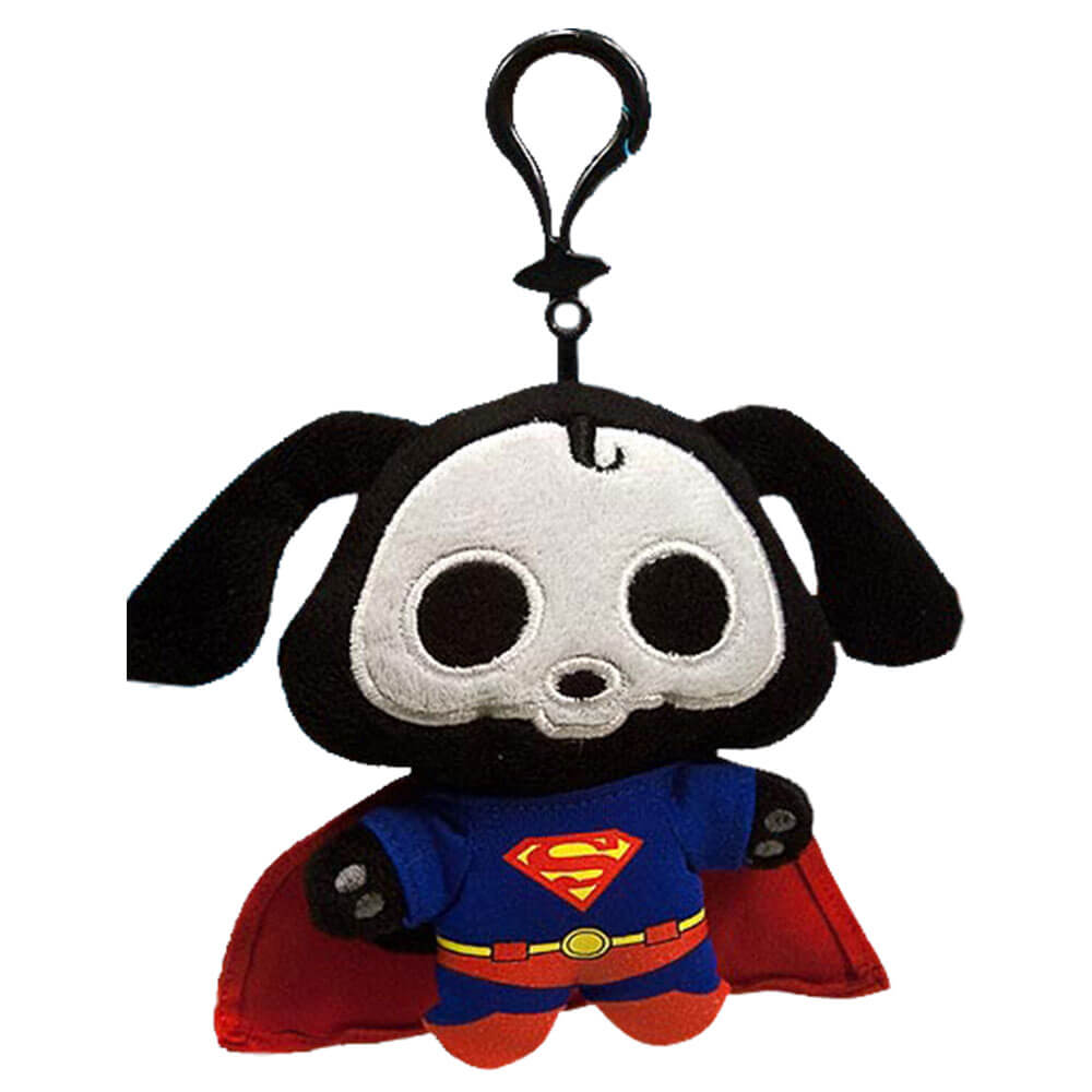 Skelanimals Superman Dax 4" Clip-On Plush