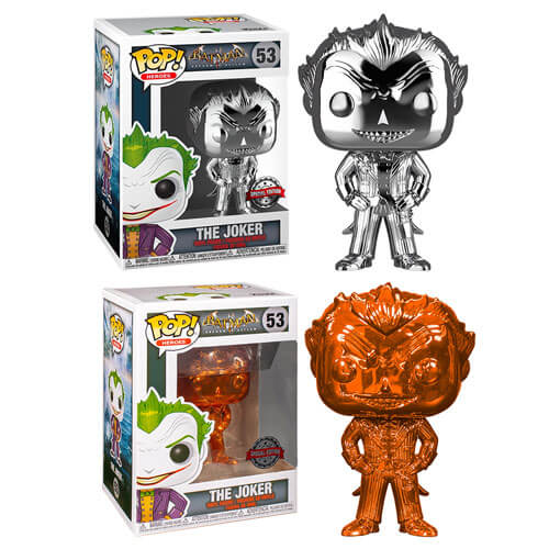 Batman Arkham Asylum The Joker Chrome US Excl Pop!