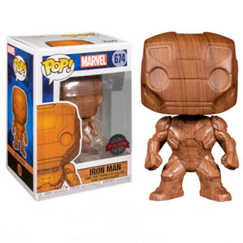 Iron Man Wood Deco US Exclusive Pop! Vinyl