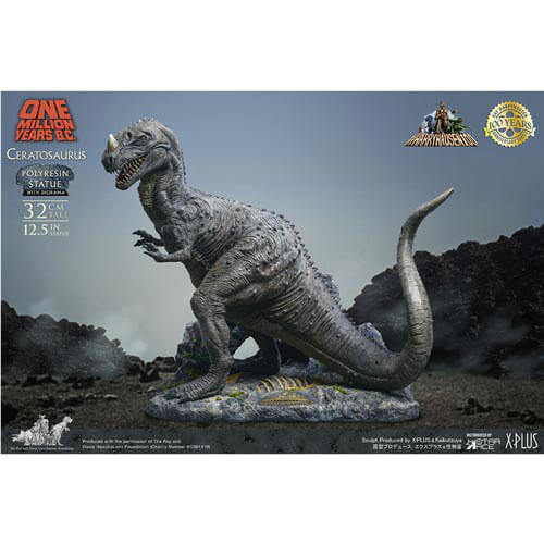 One Million Years BC Ceratosaurus Statue