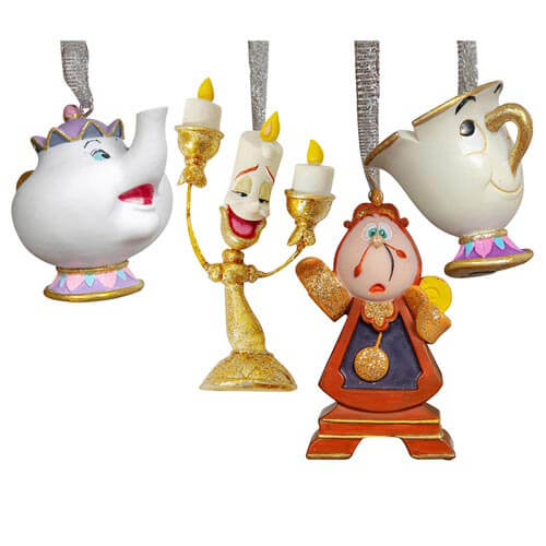 Disney Xmas Hanging Ornament Beauty and The Beast