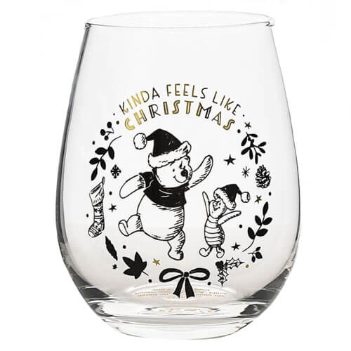 Winnie the Pooh Christmas Glasses (Set of 2)