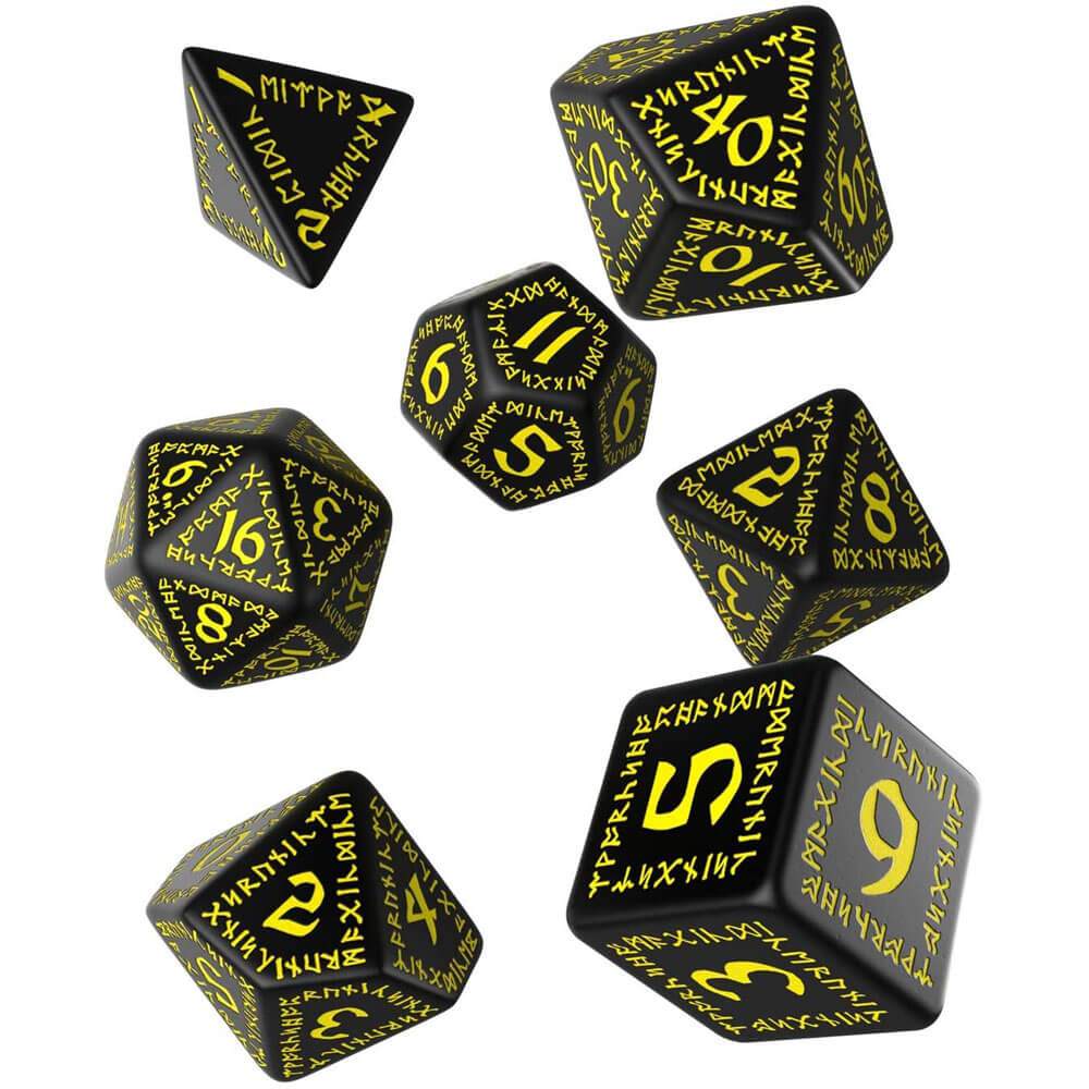 Q Atelier RUNIC DICE SET DE 7