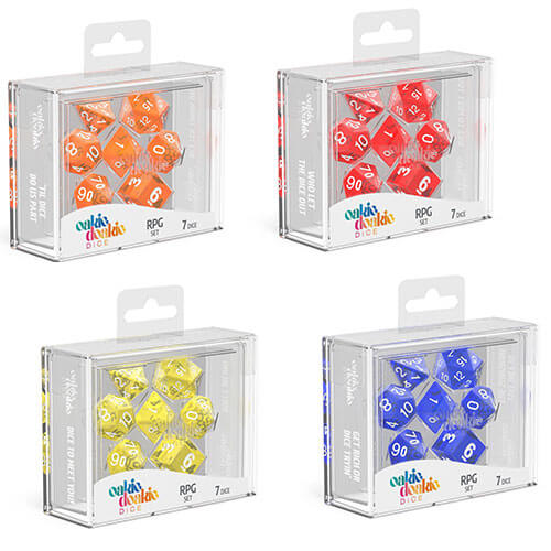 Oakie Doakie RPG Set Translucent Dice 7pcs