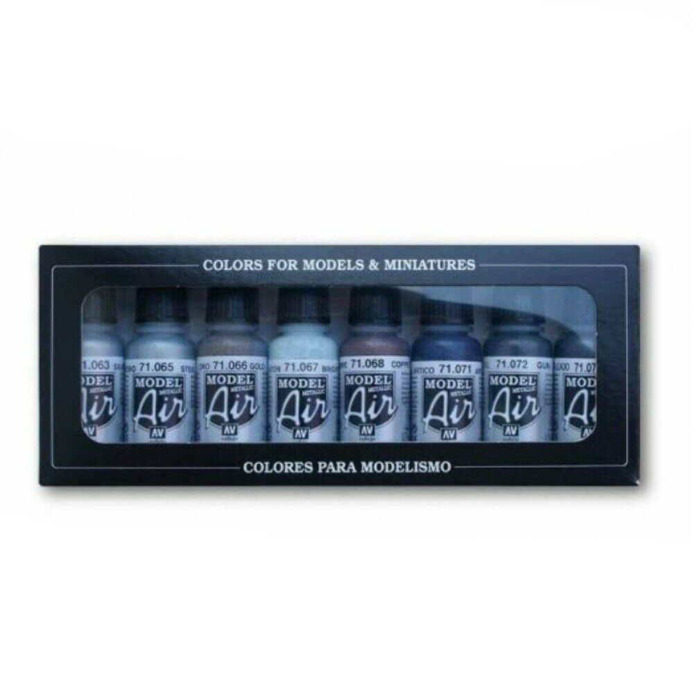 Vallejo Model Air Paint Set med 8 farve