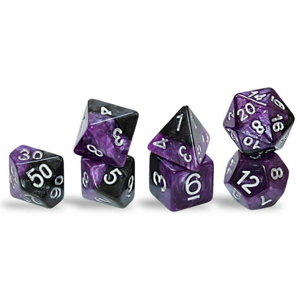 Halfsies Polyedral Gaming 7 Dice por Conjunto