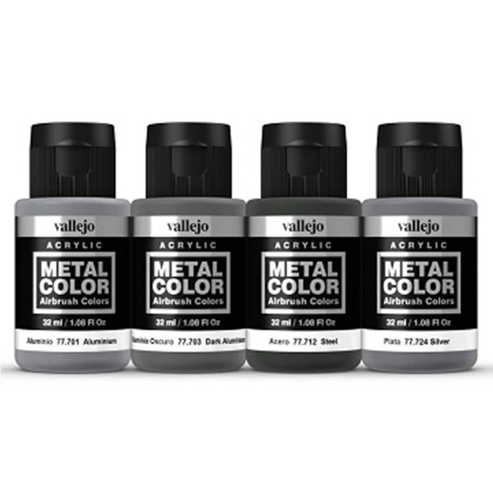 Vallejo Metal Color 4PCSアクリルペイントセット