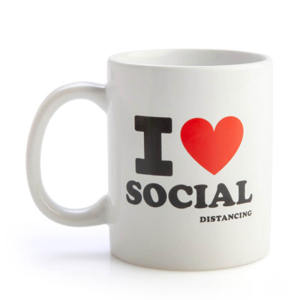 I Heart Social Distancing Coffee Mug