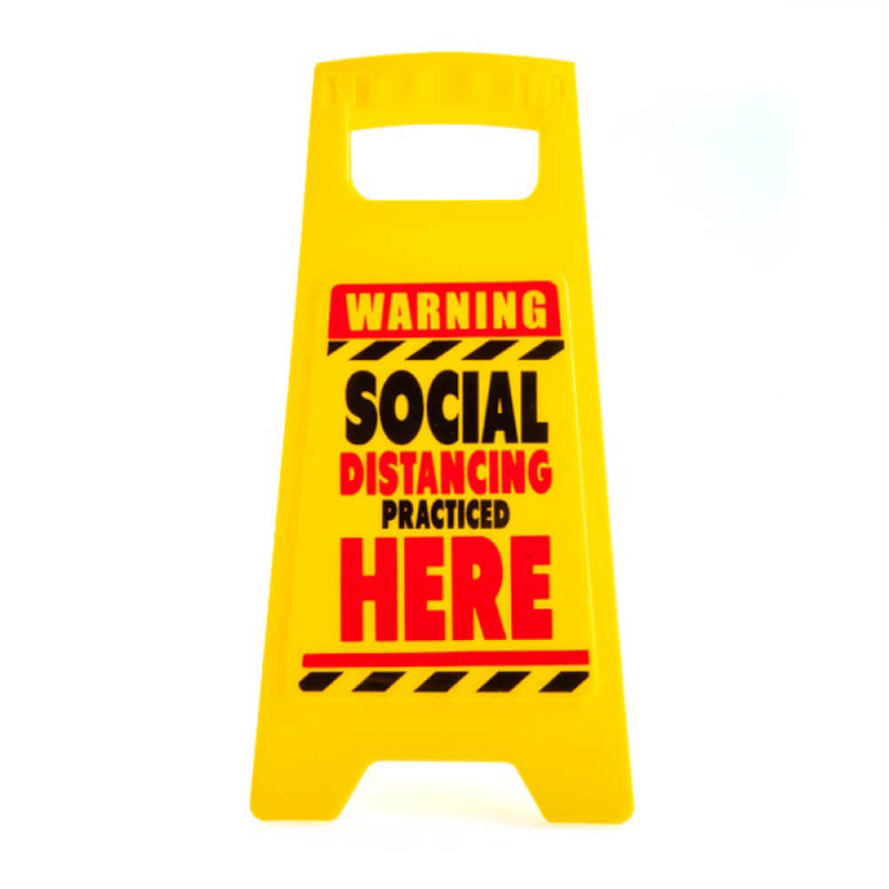 Social Distancing Desk Warning Sign