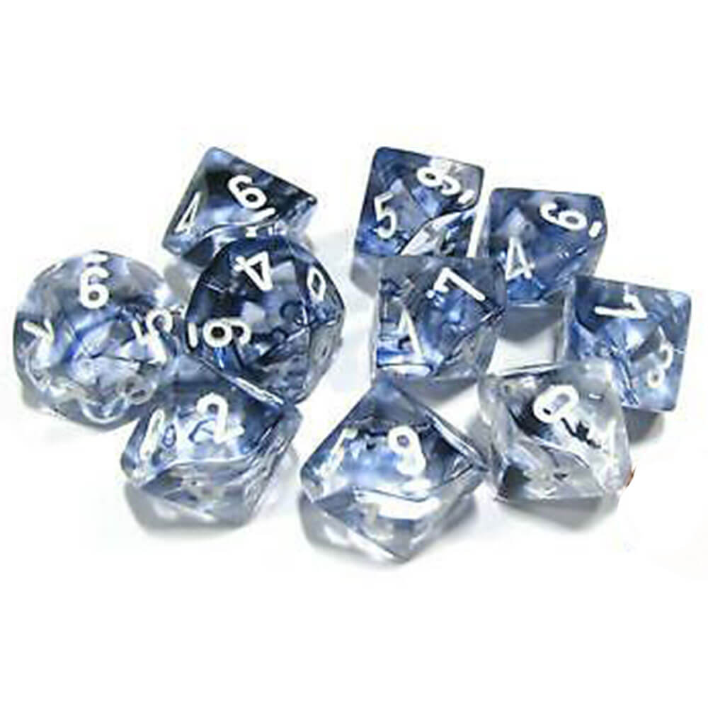 Chessex D10 Polyedrisches 10-teiliges Nebelset