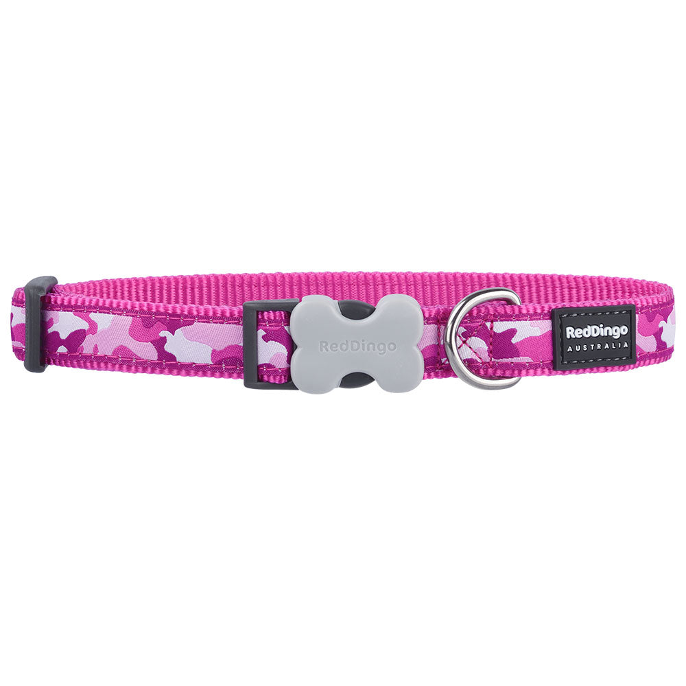 Collar per cani mimetizzato (rosa caldo)