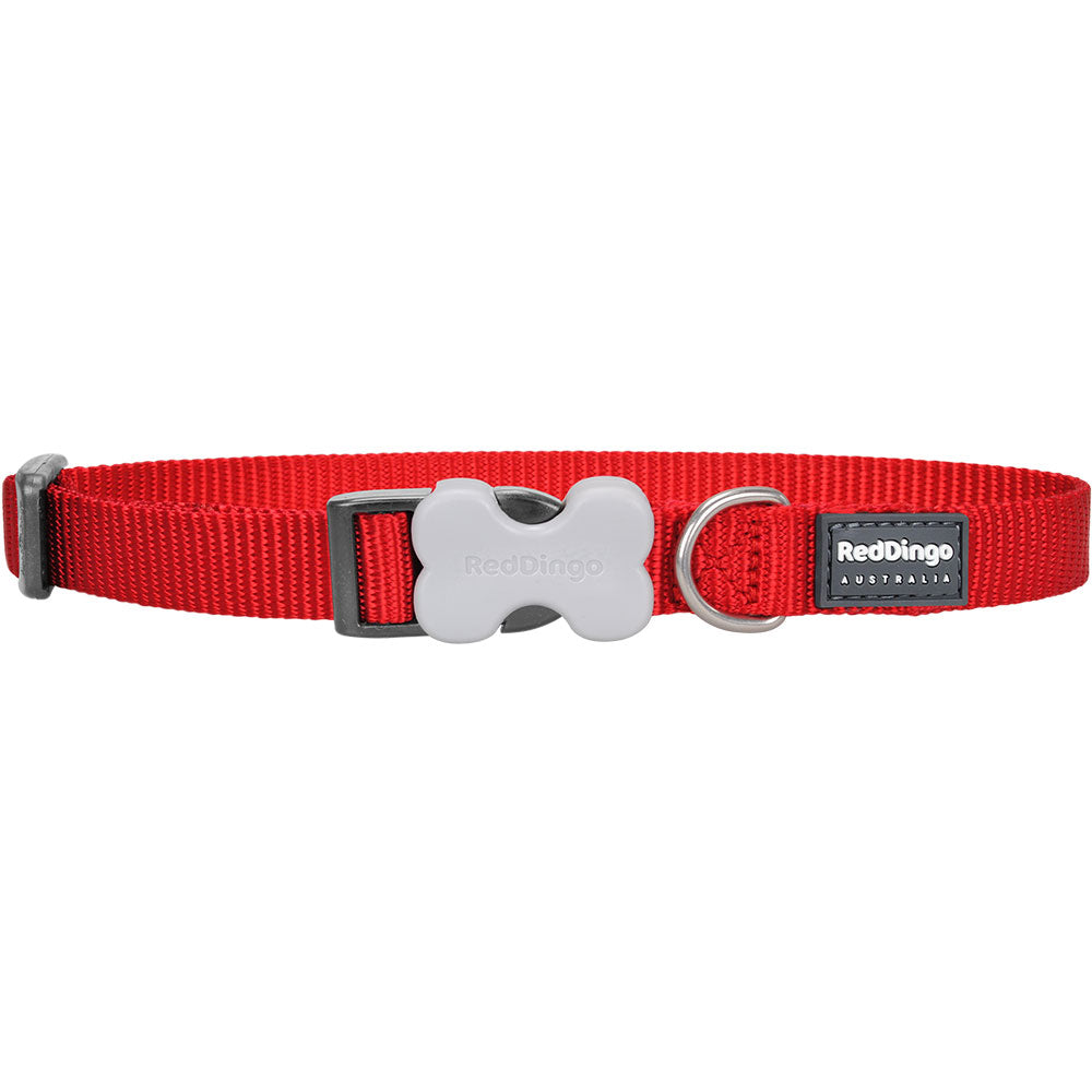 Collier de chien classique (rouge)