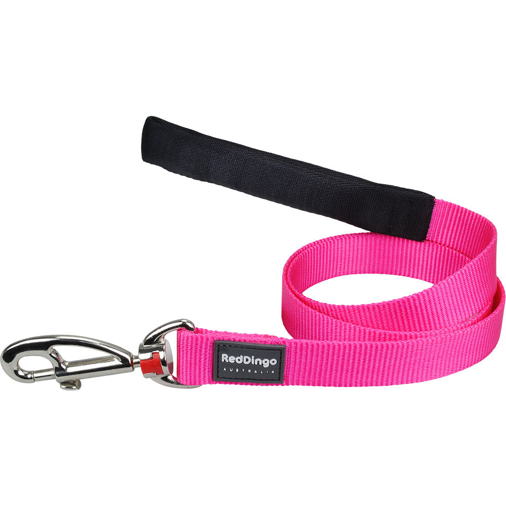 Plomo clásico para perros (rosa fuerte)