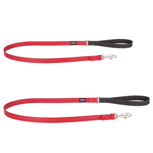 Elegant Vegan Leather Dog Lead (Red)